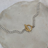 Milly-Maunder-Loop-Bar-Chunky-Chain-Pendant-Necklace-Mixed-Metal-Gold-Plated-18ct-Sterling-Silver-Statement-Cool-Chain-Jewellery