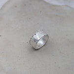 Milly-Maunder-Mira-Cigar-Ring-Chunky-Minimal-Molten-Textured-Rustic-Organic-Beaded-Edge-Statement-Band