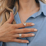 Milly-Maunder-Mira-Cigar-Ring-Chunky-Minimal-Molten-Textured-Rustic-Organic-Beaded-Edge-Statement-Band