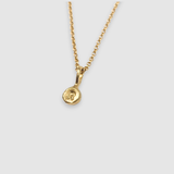 Milly-Maunder-Personalised-Alphabet-Letter-Initial-Single-Pebble-Nugget-Pendant-Chain-Necklace-Gold-Plated-18ct
