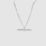 Milly-Maunder-Rustic-Textured-Beaded-Organic-Antique-T-Bar-Pendant-Necklace-Chain-Sterling-Silver