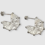 Milly-Maunder-Soliel-Sterling-Silver-Textured-Sun-Disc-Circle-Hoop-Earrings-Beaded-Edge-Rustic-Statement-Hoops-Summer-jewellery