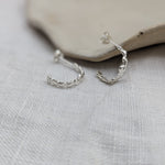 Milly-Maunder-Stacking-Huggie-Hoop-Mini-Cova-Beaded-Pebble-Bubble-Hoops-Hoop-Earrings-Sterling-Silver