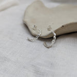 Milly-Maunder-Stacking-Huggie-Hoop-Mini-Cova-Beaded-Pebble-Bubble-Hoops-Hoop-Earrings-Sterling-Silver