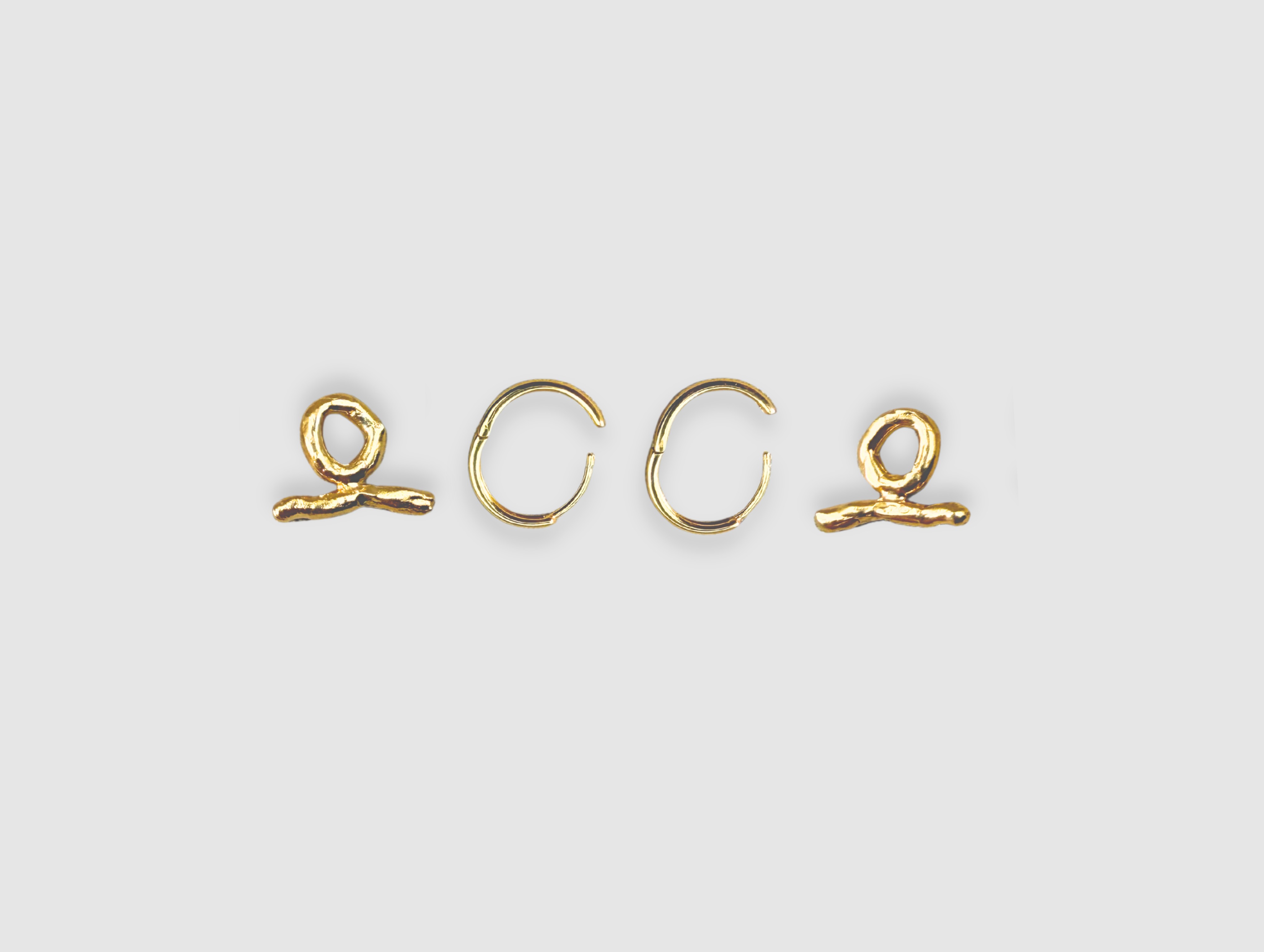 Milly-Maunder-T-Bar-Pendant-Huggie-Earrings-Molten-Texture-Gold-Plated-Everyday-Jewellery-Cool-Organic-Form-Staple-Design-Effortless