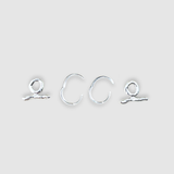 Milly-Maunder-T-Bar-Pendant-Huggie-Earrings-Molten-Texture-Sterling-Silver-Everyday-Jewellery-Cool-Organic-Form-Staple-Design