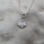 Milly-Maunder-Zodiac-Star-Sign-Coin-Disc-Vintage-Style-Antique-Heirloom-Pendant-Astrology-Chain-Necklace-Sterling-Silver-Personalised