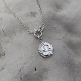 Milly-Maunder-Zodiac-Star-Sign-Coin-Disc-Vintage-Style-Antique-Heirloom-Pendant-Astrology-Chain-Necklace-Sterling-Silver-Personalised