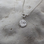 Milly-Maunder-Zodiac-Star-Sign-Coin-Disc-Vintage-Style-Antique-Heirloom-Pendant-Astrology-Chain-Necklace-Sterling-Silver-Personalised