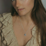 Milly-Maunder-large-granulated-silver-rustic-vintage-style-disc-beaded-edge-coin-pendant-Rope-Chain-necklace-sterling-silver-Statement