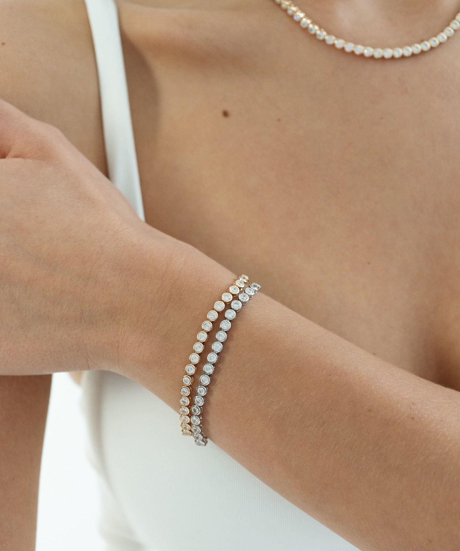 Miss-Cecilia-London-Bubble-Tennis-Bracelet-Diamond-Cubic-Zirconia-Demi-Fine-Gold-Plated-Rhodium-Cool-Statement-Elegant-Evening-Everyday-Jewellery-Party-Season