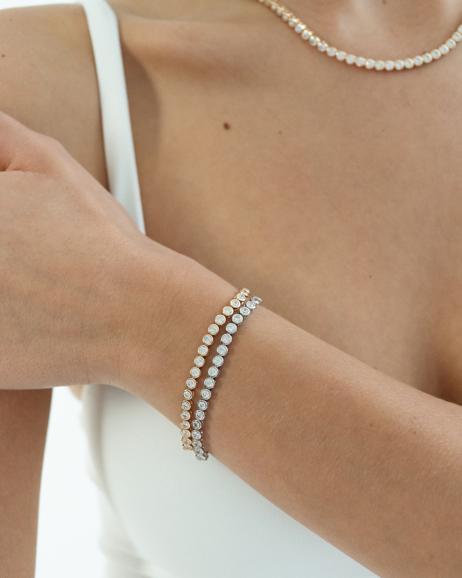 Miss-Cecilia-London-Bubble-Tennis-Bracelet-Diamond-Cubic-Zirconia-Demi-Fine-Gold-Plated-Rhodium-Cool-Statement-Elegant-Evening-Everyday-Jewellery-Party-Season