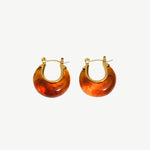 Miss-Cecilia-London-Crescent-Amber-Resin-Hoop-Chunky-Earrings-Stone-Cool-Brown-Marble-Summer-Style-Timeless-Jewellery-DemiFine-Contemporary