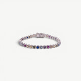 Miss-Cecilia-London-Rainbow-Bubble-Tennis-Bracelet-Multi-Coloured-Diamond-Cubic-Zirconia-Stones-Gemstones-Colourful-Cool-Jewellery-DemiFine-Gold-Plated-Rhodium-Silver-Evening-Party-jewellery-accessories