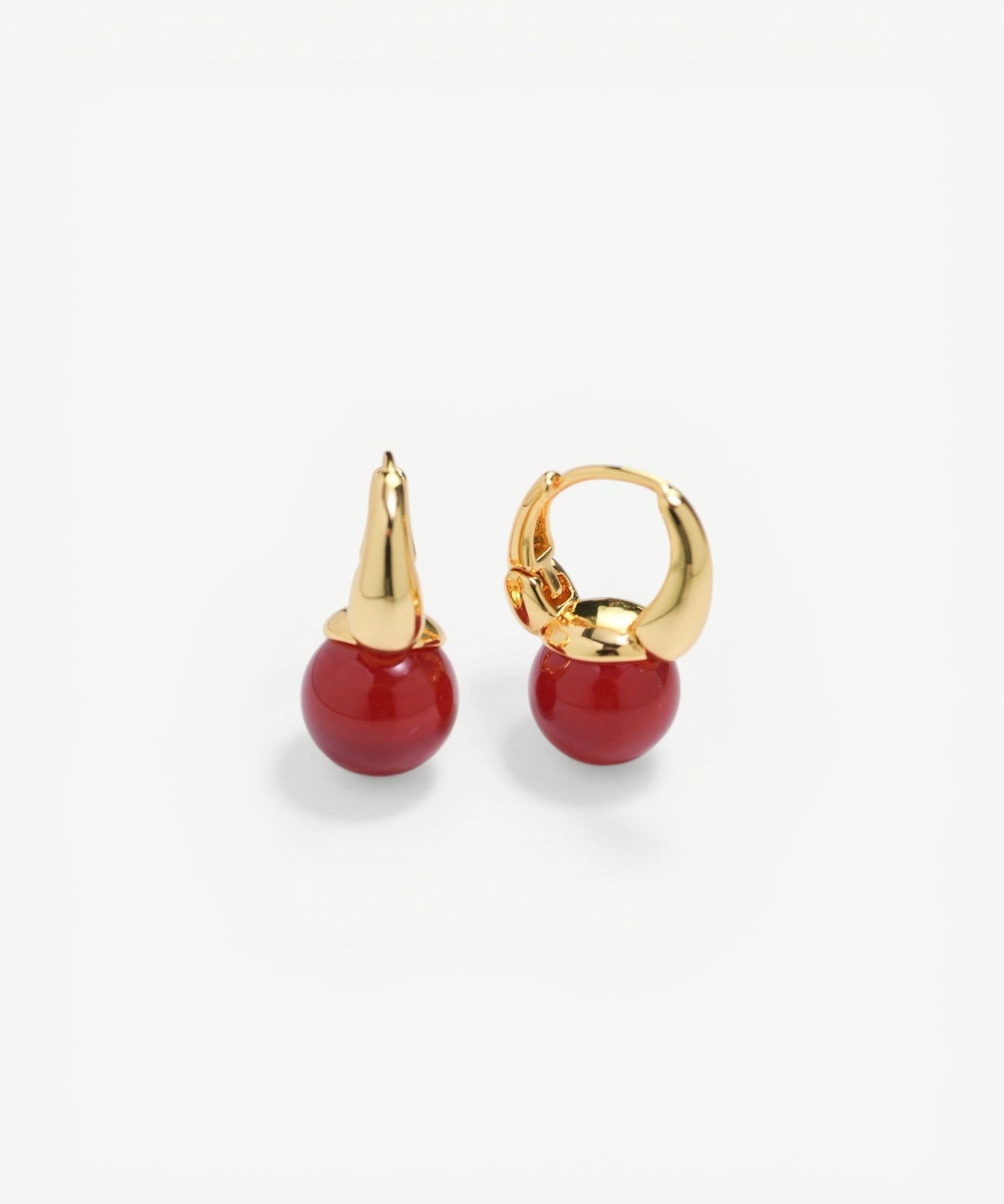 Miss-Cecilia-London-The-Sienna-Hoops-Red-Agate-Gemstone-Resin-Ball-Stone-Green-Hoop-Earrings-Cool-Summer-Colourful-Jewellery-Demifine-contemporary
