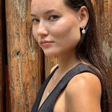 Pearl Gold Vermeil Lichen Drop Earrings