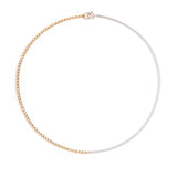 Norma-Jewellery-Drift-necklace-cool-everyday-refined-minimal-mixed-metal-sterling-silver-Belcher-Chain-18ct-gold-vermeil-Filed-Trace-Chain