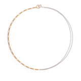 Norma-Jewellery-Exclusive-Studio-8-Relay-necklace-mixed-metal-gold-figaro-silver-curb-chain-chunky-everyday-cool