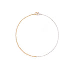Norma-Jewellery-Studio-Exclusive-1-Meridian-mixed-metal-necklace-18ct-gold-vermeil-Curb-Chain-sterling-silver-Rectangle-Trace-Chain-everyday-minimal-refined-cool-London