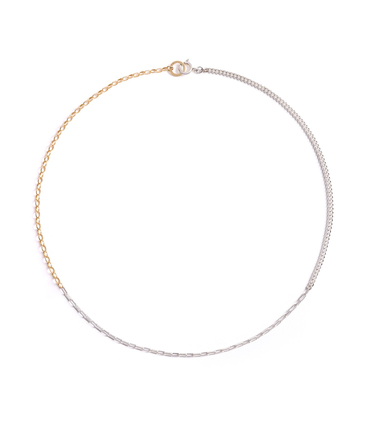 Norma-Jewellery-studio-7-exclusive-Flow-necklace-sterling-Silver-oval-Belcher-chain-silver-rectangle-trace-chain-gold-vermeil-18ct-curb-chain-cool-mixed-metal-London