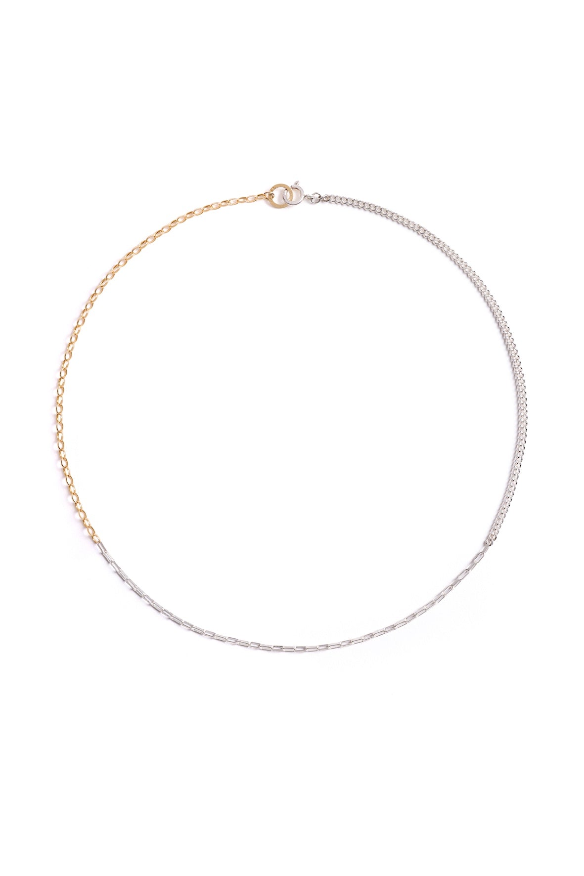 Norma-Jewellery-studio-7-exclusive-Flow-necklace-sterling-Silver-oval-Belcher-chain-silver-rectangle-trace-chain-gold-vermeil-18ct-curb-chain-cool-mixed-metal-London