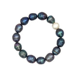 Perla Petrol Freshwater Pearl Bracelet