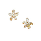 Classic Golden Bloom Keshi Pearls Flower №32