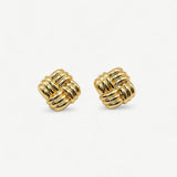 Square Woven Ear Studs