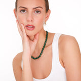 Forest Agate Bead Necklace