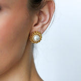 Arabella Pearl Clip On Studs