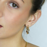 Gold & Silver Twist Hoops