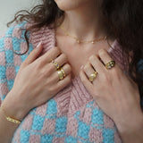 Kaleidoscope Disco Ring Gold