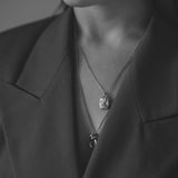 Rollo Pendant Necklace Silver
