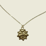 Ra-Necklace-El-Sol-Sun-Beaded-Pendant-Chain-Brass-Sterling-Silver-Handmade-London-Jewellery-Summer-Sunshine-Beach-Design-Kan-Studio