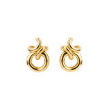 Rollo Link Earrings Silver