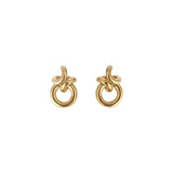 Rollo Link Earrings Silver