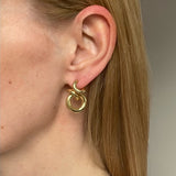 Rollo Link Earrings Silver