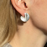 Ruddock-Baby-Fan-Mini-Sculptural-Curve-Spiral-Statement-Earrings-Studs-Sterling-Silver-Gold-Plated-18-Carat-ct
