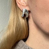 Ruddock-Baby-Fan-Mini-Sculptural-Curve-Spiral-Statement-Earrings-Studs-Sterling-Silver-Gold-Plated-18-Carat-ct