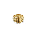 Ruddock-Brando-Chunky-Sculptural-Statement-Ring-Sterling-Silver-Cocktail-Gold-Plated-18ct