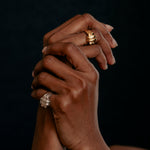 Ruddock-Brando-Chunky-Sculptural-Statement-Ring-Sterling-Silver-Cocktail-Gold-Plated-18ct