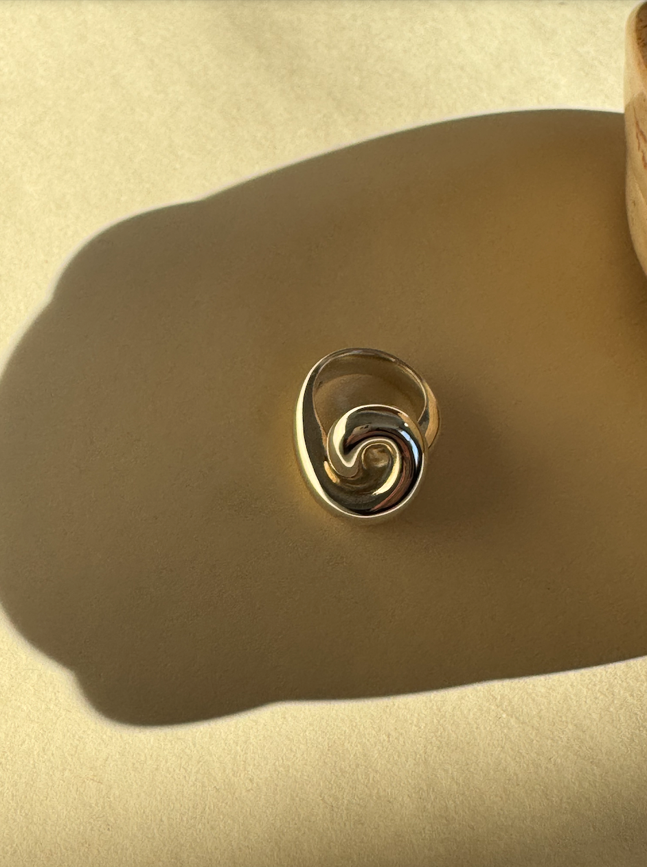 Ruddock-Celia-Swirl-Ring-Bold-Statement-Oversized-Chunky-Statement-Swirl-Spiral-Ring-Gold-Plated-18ct-Silver-Boho-Fluid-Ring-Stack-Cool-Curated-Jewellery-Contemporary-DemiFine-Golden