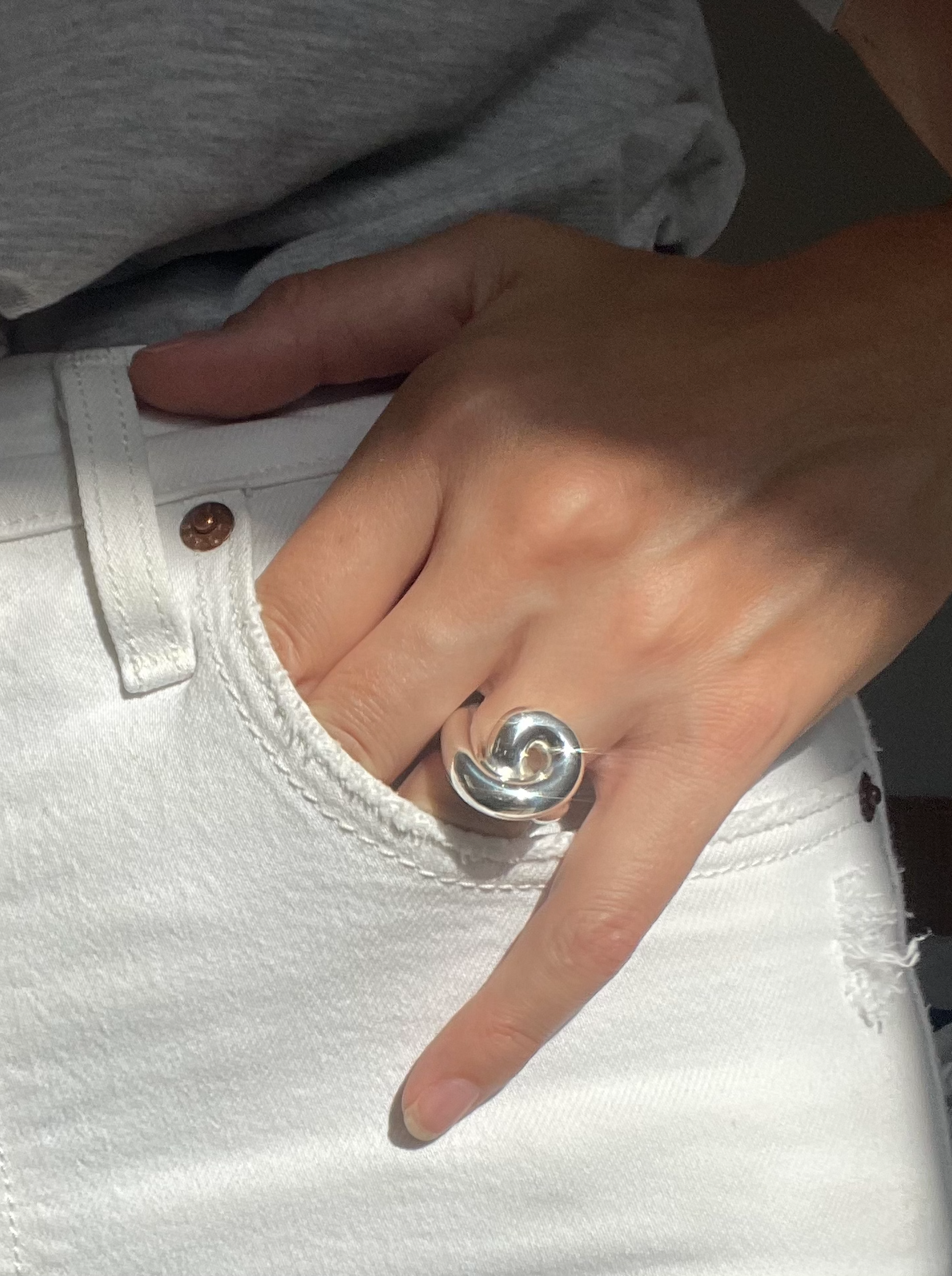 Ruddock-Celia-Swirl-Ring-Bold-Statement-Oversized-Chunky-Statement-Swirl-Spiral-Ring-Gold-Plated-18ct-Silver-Boho-Fluid-Ring-Stack-Cool-Curated-Jewellery-Contemporary-DemiFine-Golden