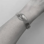 Ruddock-Gia-Cuff-Bangle-Bracelet-Triple-Clean-Lines-Fluid-Twisted-Forms-Tubes-Sculptural-Ribbed-Rippled-Sterling-Silver-Chunky-Cool-Minimal-Sleek-Bracelet-Cuff