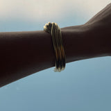Ruddock-Gia-Cuff-Gold-Clean-Lines-Sleek-Minimial-Twisted-Tubular-Lunear-Fluid-Forms-Sculptural-Bangle-Bracelet-Cuff-Chunky-Cool-Jewellery-Gold-Plated