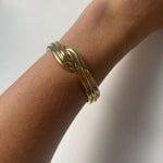 Ruddock-Gia-Cuff-Gold-Clean-Lines-Sleek-Minimial-Twisted-Tubular-Lunear-Fluid-Forms-Sculptural-Bangle-Bracelet-Cuff-Chunky-Cool-Jewellery-Gold-Plated