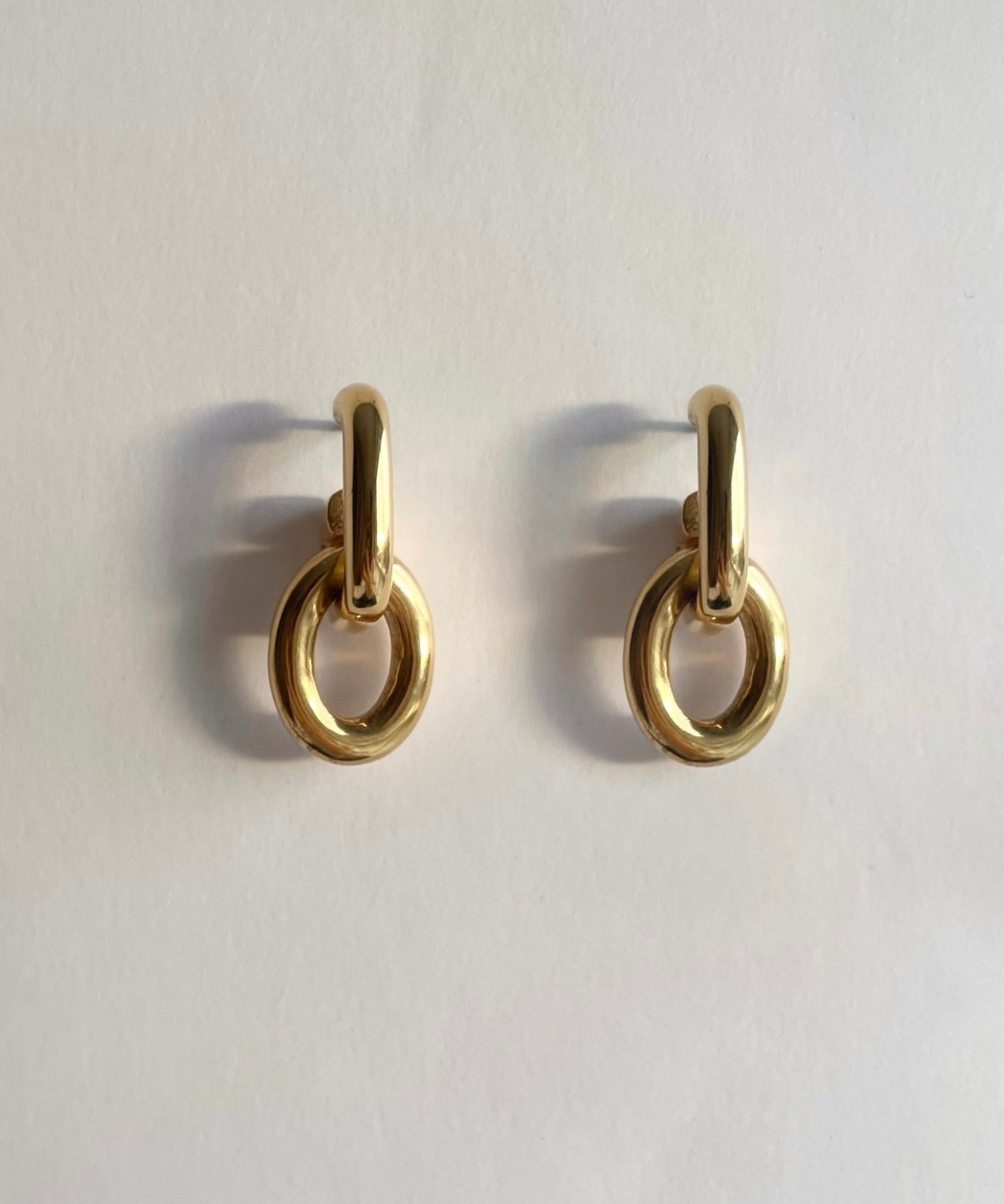 Ruddock-Go-Go-Gogo-Earrings-Hoop-Hoops-Interchangeable-Loop-Link-linked-Drop-Mixed-Metal-Sterling-Silver-18ct-Gold-Plated-Bold-Sculptural-Minimal