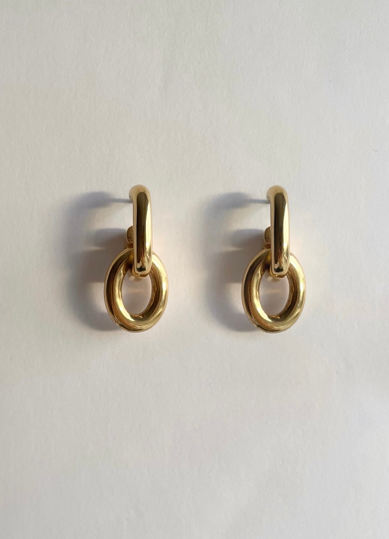 Ruddock-Go-Go-Gogo-Earrings-Hoop-Hoops-Interchangeable-Loop-Link-linked-Drop-Mixed-Metal-Sterling-Silver-18ct-Gold-Plated-Bold-Sculptural-Minimal