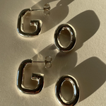 Ruddock-Go-Go-Gogo-Earrings-Hoop-Hoops-Interchangeable-Loop-Link-linked-Drop-Mixed-Metal-Sterling-Silver-18ct-Gold-Plated-Bold-Sculptural-Minimal