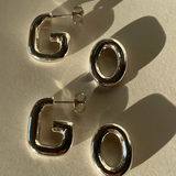 Ruddock-Go-Go-Gogo-Earrings-Hoop-Hoops-Interchangeable-Loop-Link-linked-Drop-Mixed-Metal-Sterling-Silver-18ct-Gold-Plated-Bold-Sculptural-Minimal